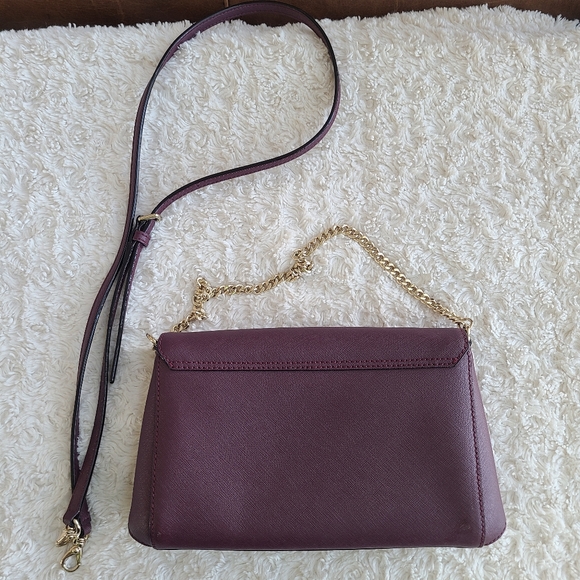 Kate Spade Deep Plum Saffiano Leather Crossbody Bag - Picture 2 of 7